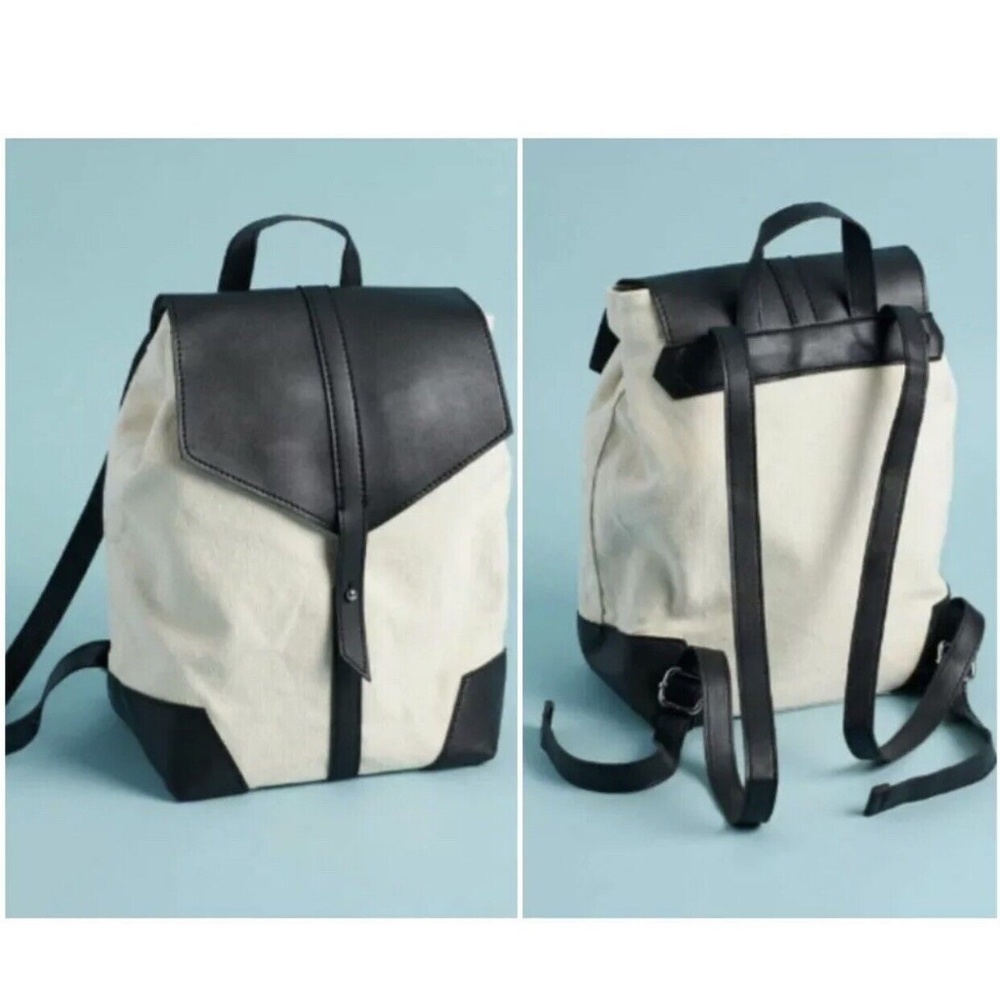 Deux Lux Demi Backpack, Black & White